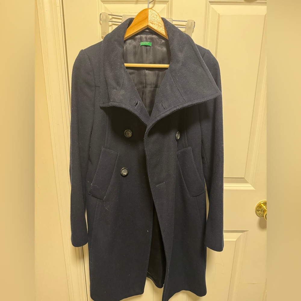 United Colors of Benetton Dark Blue Coat
